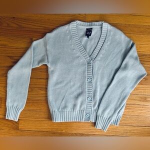 GAP Women's Cotton/Linen Blend Soft Blue Cardigan Size XS